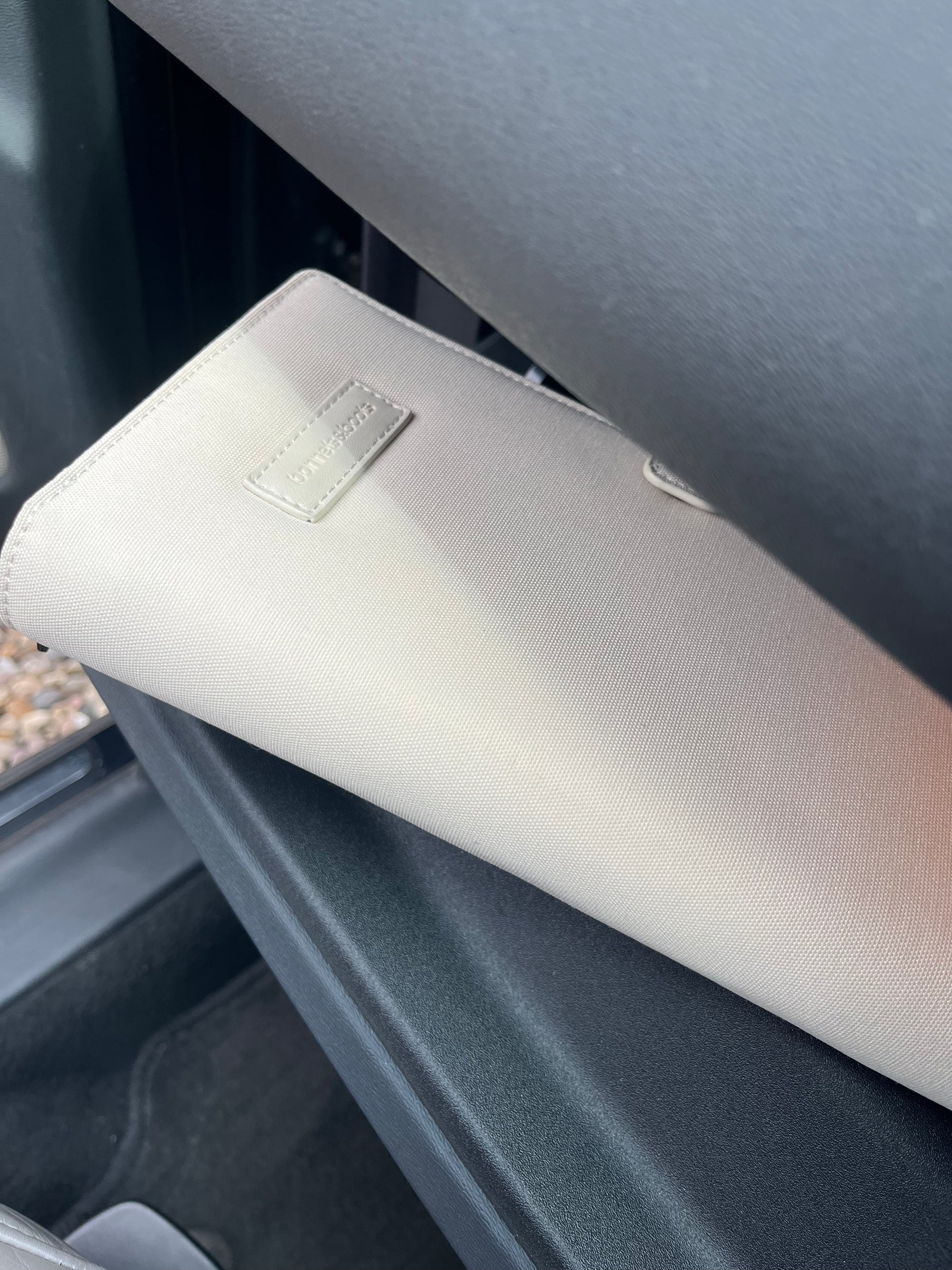 cream document holder glovebox organiser