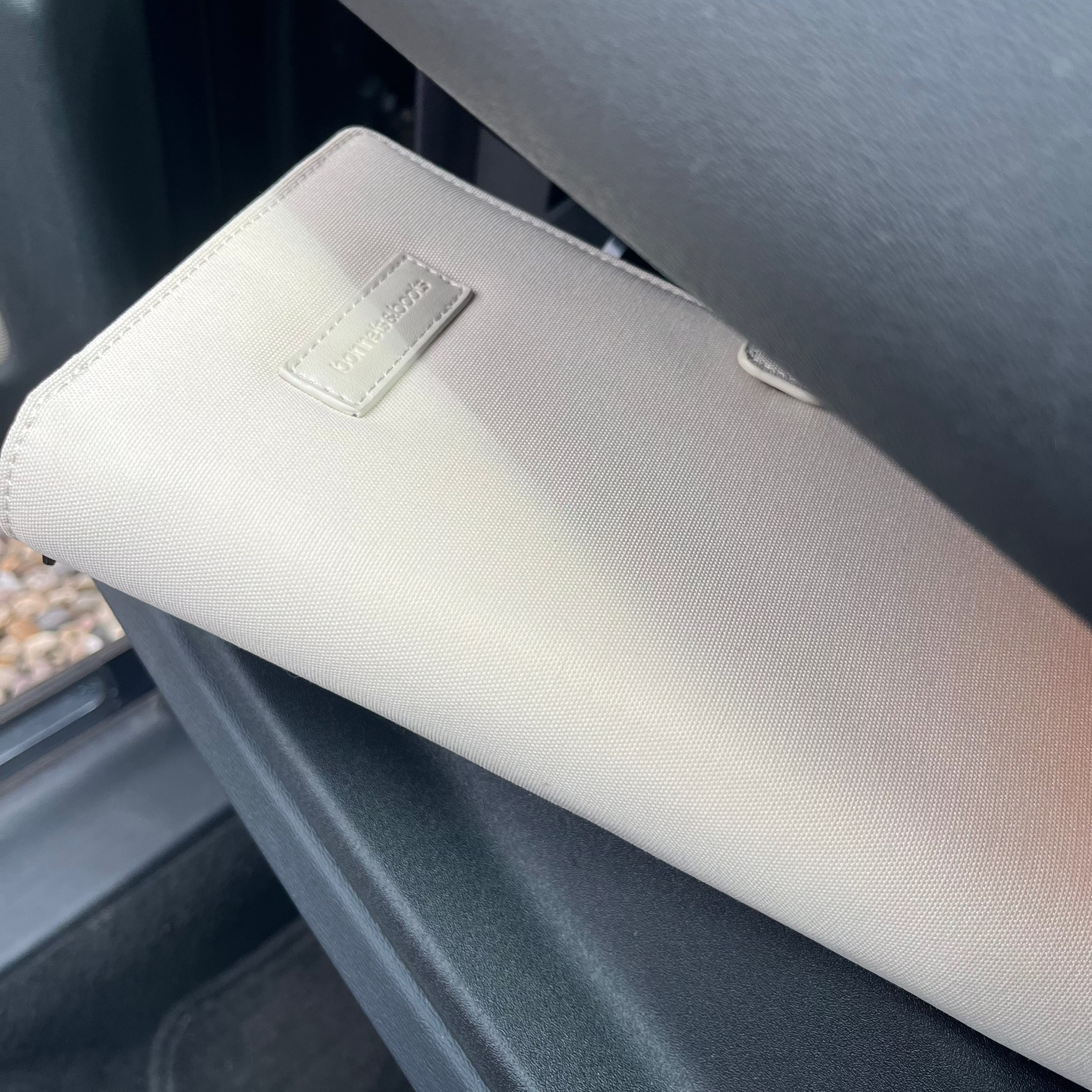 cream document holder glovebox organiser