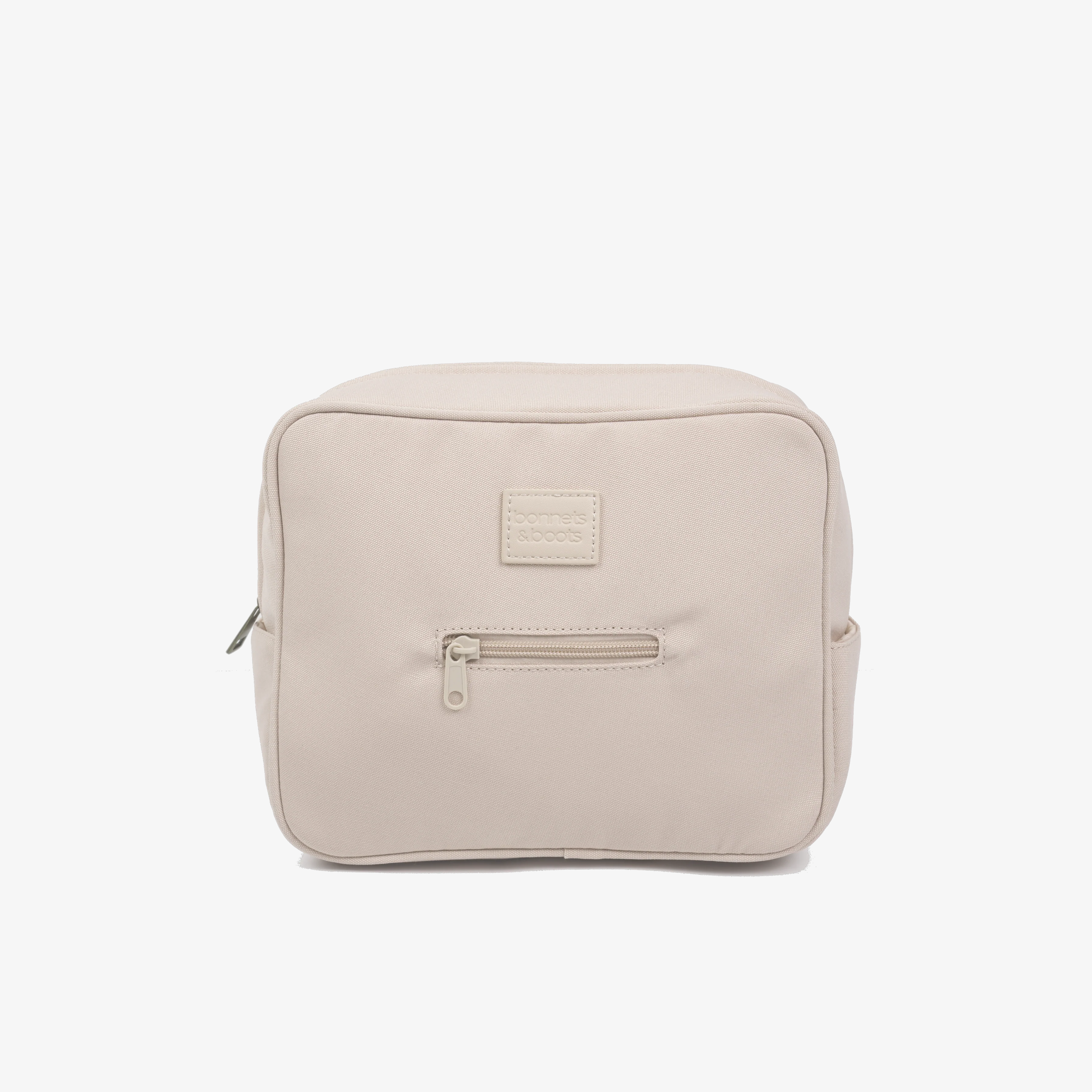 cream car back seat bag