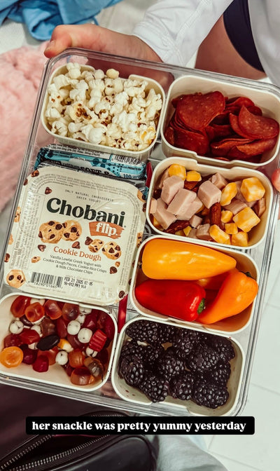 Road trip snacks bento box